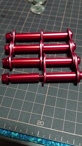 Amazon | ニックス アルミ製金具一式（3連結用）レッド ALU-3-R | 針金